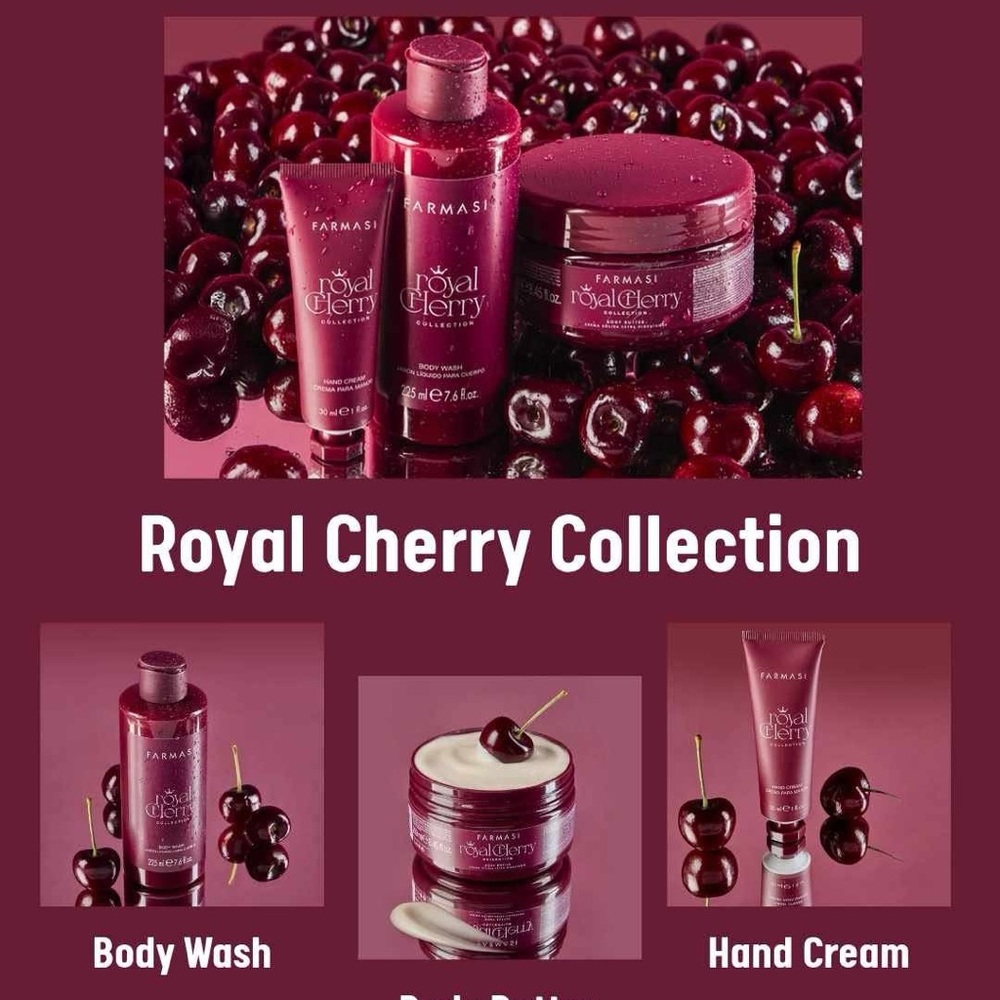 Farmasi Royal Cherry Collection Body Wash - Rich Red